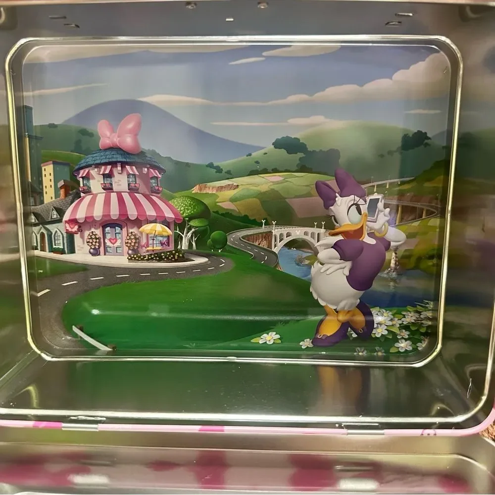 Disney Minnie Mouse Tin Lunch Metal Box with clear window